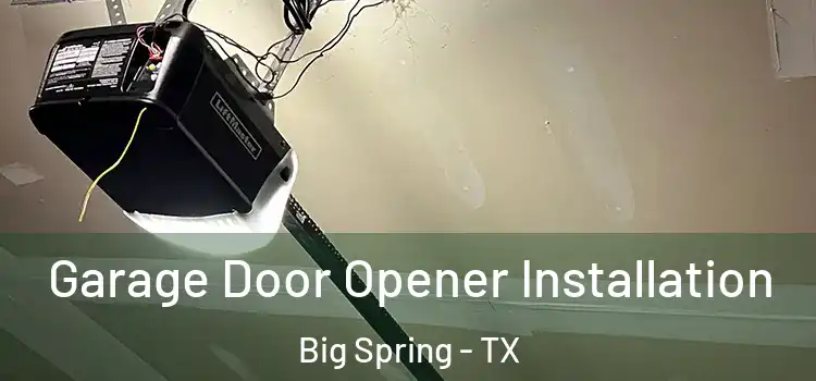  Garage Door Opener Installation Big Spring - TX