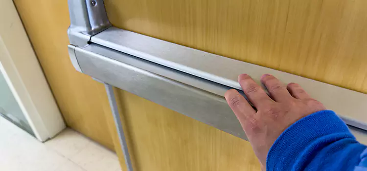Installing a Push Bar on a Door Big Spring